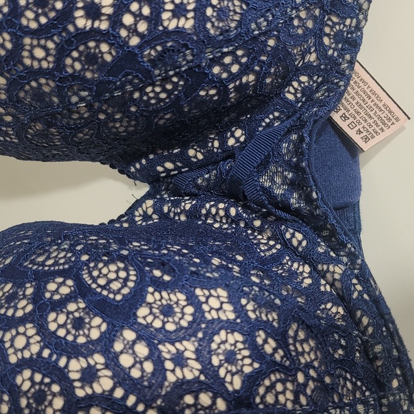 Victoria's Secret Dream Angels Multiway Multioptions Push up Bra Blue Lace 34DD - Picture 5 of 8